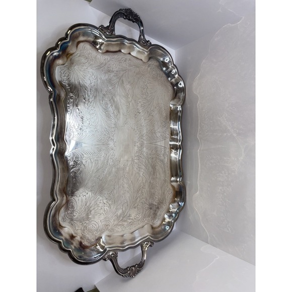 Other - Vintage Large Silver Tray With Handles. F.B.  Rogers Heavy
